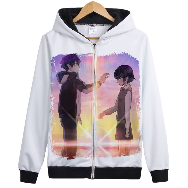 anime your name jacket sweater hoodie sleeve zipper coat ebay anime your name jacket sweater hoodie sleeve zipper coat ebay