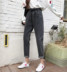 Quần nữ sinh viên lỏng lẻo Hàn Quốc ulzzang hoang dã mùa xuân cô gái jeans là mỏng cao eo hậu cung quần dày quần áo nữ hàn quốc Quần jean
