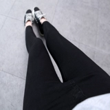 Демисезонные черные флисовые эластичные приталенные джинсовые джинсы, 2020, высокая талия, по фигуре, большой размер