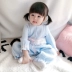 Quần áo trẻ em Hàn Quốc cho bé bộ đồ mùa xuân và mùa thu ấm áp Công chúa Harpy dễ thương trăng rằm quần áo nữ mùa thu - Áo liền quần Áo liền quần