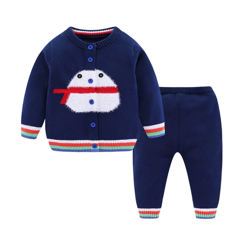 Осенний детский трикотажный свитер, кардиган для раннего возраста, 1-3 лет