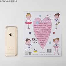 Расскраска 英国rachel ellen designs芭蕾舞女演员儿童画图填色本宝宝涂色本