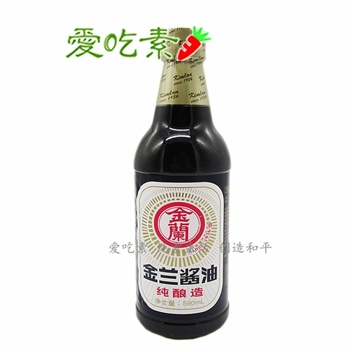 Тайвань Джинлан чистый соевый соус 590 мл/бутылка веганский