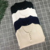 Của phụ nữ ngắn tay áo Hàn Quốc mùa xuân 2018 sinh viên bó sát V-Cổ knit polo shirt retro Hồng Kông hương vị T-Shirt áo thun tay lỡ Áo / áo thun