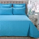 Màu rắn chất lượng cao twill bông rửa quilting được thiết lập của bốn bộ trải giường ba bộ dày sheets quilt cover