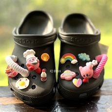 Обувная застежка crocs洞洞鞋鞋花套装小红书达菲熊餐具组合立体可爱卡比鞋扣 Diy