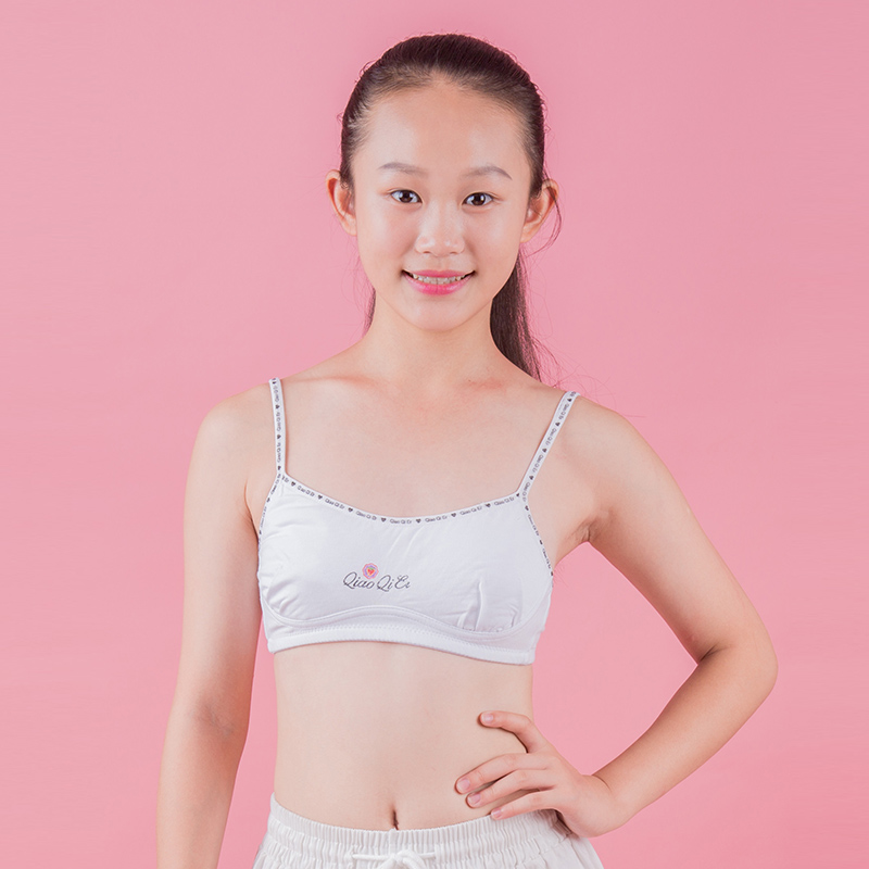 Junior high school bra development cotton ring-free girl bra