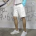 Mùa xuân và mùa hè đặc biệt quần da nam phần mỏng pu leather shorts Hàn Quốc phiên bản của triều đàn hồi eo năm điểm quần da lỏng hip hop avant-garde quần tây Quần da