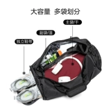 Спортивная сумка, вместительная и большая сумка через плечо для тренировок для плавания с разделителями, багажная льняная сумка для путешествий, рюкзак