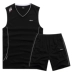 Mùa hè của nam giới phù hợp với vest cộng với phân bón XL cotton thoáng khí không tay V-Cổ chất béo khô nhanh thể thao quần short phù hợp với