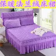 Mùa thu và mùa đông flannel quilted bed bed bed đơn mảnh dày ấm cộng với bông giường nhóm giường trải giường bao gồm gối