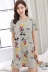 Mùa hè mới phim hoạt hình nightdress cô gái cotton ngắn tay mùa hè ăn mặc của phụ nữ đồ ngủ ladies home dịch vụ XL