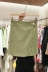 DVZ mùa thu 2019 mới chất liệu váy da PU màu rắn phiên bản Hàn Quốc của eo cao đã mỏng một nút hoang dã Váy chữ A - Váy chân váy dạ dài Váy