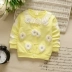 Cô gái Cardigan 1-2-3 tuổi và một nửa nữ bé mùa thu bông dài tay áo khoác bé áo khoác áo khoác 3-6-9 tháng áo khoác bé gái 10 tuổi Áo khoác