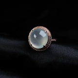 Изумрудное элитное кольцо, золотая реплика, сделано на заказ, имитация льда, 18 карат, розовое золото