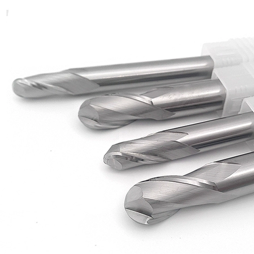 55 градусов 2 лезвия вольфрамовая стальная стальная сплавная сплава алюминиевая шариковая головка фрезерная головка алюминиевый алюминиевый специфический шарики R0.5r2r3r4r5r6