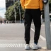 gxg jeans nam 2019 mùa thu mới quần âu nam chữ in hoa bó chân quần thể thao Hàn Quốc quần nam - Quần Jogger