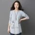 Mùa hè hè trung niên của phụ nữ mặc của mẹ cotton ngắn tay T-Shirt body shirt 桖 quần áo 30 35 40 tuổi nv áo kiểu nữ trung niên Quần áo của mẹ