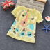 2018 mùa hè mới cô gái trẻ em quần áo mùa hè trẻ em ngắn tay t- shirt thủy triều bé thêu phun tay áo váy phụ nữ Áo thun