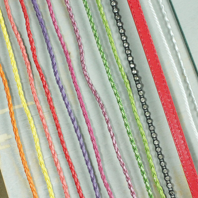 taobao agent 1-8-meter price PU imitation leather rope 3mm 4-share leather woven DIY handmade baby with a belt bracelet single row of BJD
