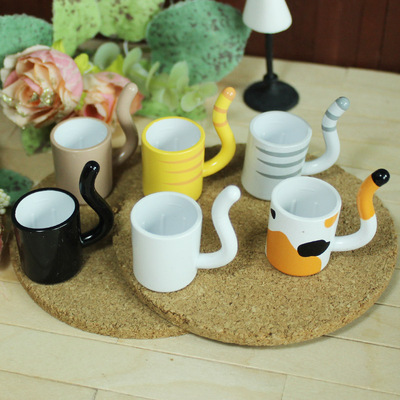 taobao agent Cat cup 6 points BJD doll can use cute cat cat water cup props to eat and play bulk cargo yosd