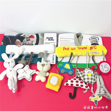 Мобили на кроватку, Подвесные игрушки 外贸出口兔子婴儿音乐车挂床绕安全座椅挂件毛绒摇铃动物