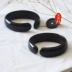 Tự nhiên Đen Buffalo Horn Bracelet Vòng Đeo Tay Rộng Qingre Ác Đen Sừng Bracelet Sen Bracelet