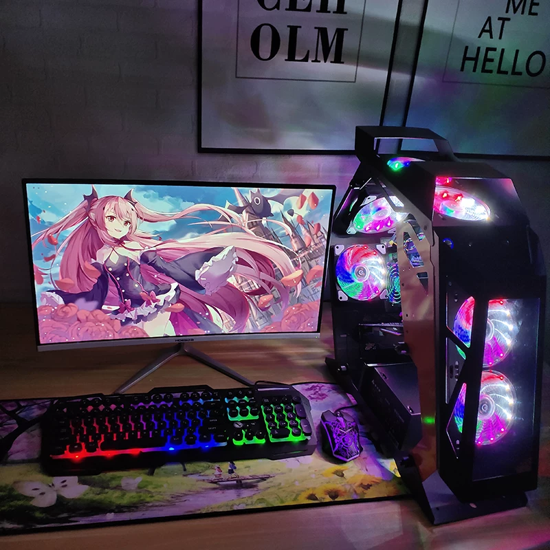 I5 10400 совместимый игровой компьютерный хост сборки настольных компьютеров полная комплектация компьютерного станка