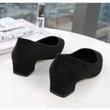 Черная обувь, летняя униформа медсестры, классический костюм, туфли