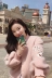 Ngắn áo len nữ phần ngắn thời trang Hàn Quốc thêu hoa nhỏ nhắn slim slimming đèn lồng tay áo len len len