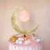 Starry sky moon light cake trang trí bánh trang trí cờ trang trí đẹp bánh bố trí trang trí bánh sinh nhật - Trang trí nội thất