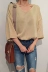 Mùa xuân Hàn Quốc phiên bản đơn giản cổ chữ V tay áo 7 điểm màu áo thun liền thân áo len nữ rộng rãi hoang dã áo len mỏng áo khoác len cardigan nữ Đan Cardigan