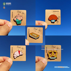 Starbucks 星巴克 starbucks 星级烘焙徽章/奖章/pin 一套五枚