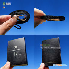 Starbucks 马来西亚 星巴克 甄选/臻选店独有 纯皮皮质 工牌/卡包/卡夹/卡套