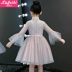 2020 cô gái mùa thu công chúa váy poncho váy Hanfu trẻ em váy dạ hội cô gái nhỏ chủ nhà Tang trang phục biểu diễn piano - Váy trẻ em
