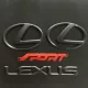 Áp dụng cho Lexus Lingzhi mới ISESGSRCNX Nhãn xe màu đen sửa đổi nhãn phía sau và logo thân sau tem dán xe ô tô màu đỏ logo các hãng xe oto