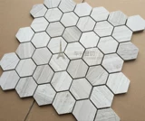 Каменная мозаика натуральная далисман Лайм деревянный шестигран