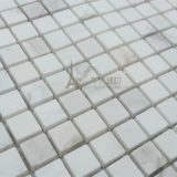 Джазовая белая мозаичная каменная мраморная плитка