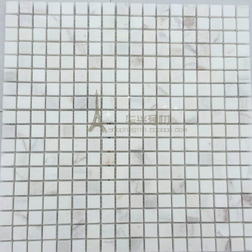 Джазовая белая мозаичная каменная мраморная плитка