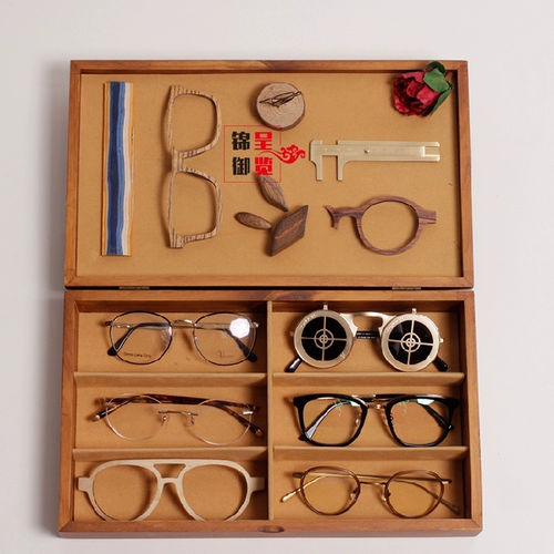 Высококлассные очки, стенд, ретро коробка для хранения