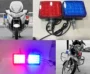 Đèn cảnh báo xe máy vuông phía trước đèn LED nổi bật màu đỏ và màu xanh lam nhấp nháy đèn cảnh báo an ninh đèn tuần tra ánh sáng 12V đèn xe vision 2020