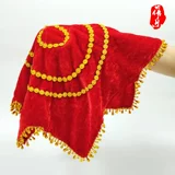 Танцевальный платок цветок скручивание янге -танцевального платка, утолщенный северо -восток два человека переносят в квадратный танец золотой бархатный шарф ось