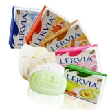 Индонезийское оригинальное импортное мыло LERVIA Milk Beauty, натуральное растительное мыло, 7 штук, без флуоресцентного агента