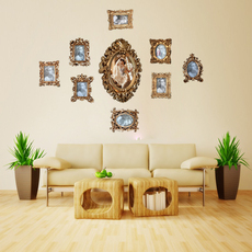 Настенные фотокартины 定制欧式现代高档照片墙相框墙欧式复古奢华客厅电视沙发背景墙