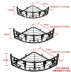 Sắt góc tam giác hoa đứng nhà vệ sinh góc phải giá nhàn rỗi đa chức năng treo tường tam giác giá treo tường - Kệ