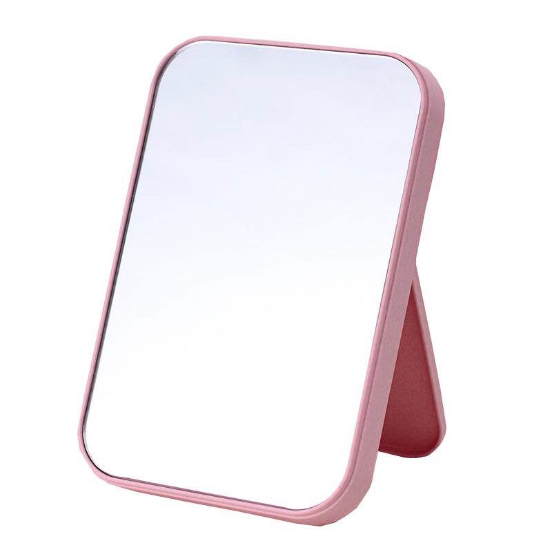  【買一送5】折疊化妝鏡子北歐粉可愛網紅浴室鏡可折疊ins風小鏡子