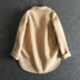 2018 mùa đông mới hai mặt không cashmere áo khoác nữ đoạn ngắn Alba thẻ áo len mỏng mỏng áo phao nữ Áo khoác ngắn