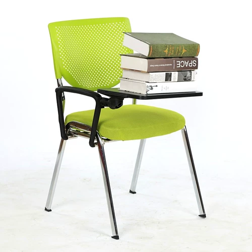 Учебное кресло с настольным офисным магистралом может складывать стулья с написанием панелей, слушая ученик класса All -In -One Conference Chair