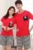 Mùa hè cặp đôi đồ ngủ cotton ngắn tay ngắn cô gái phiên bản Hàn Quốc của bài hát nam Riel mỏng phần dịch vụ nhà vỏ nghiên cứu đồ ngủ đẹp Cặp đôi