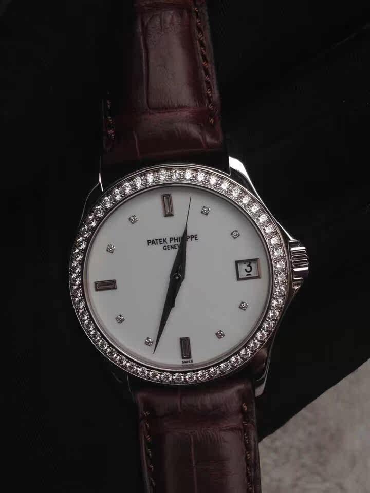 2573二手百达翡丽5108g白金钻表机械表